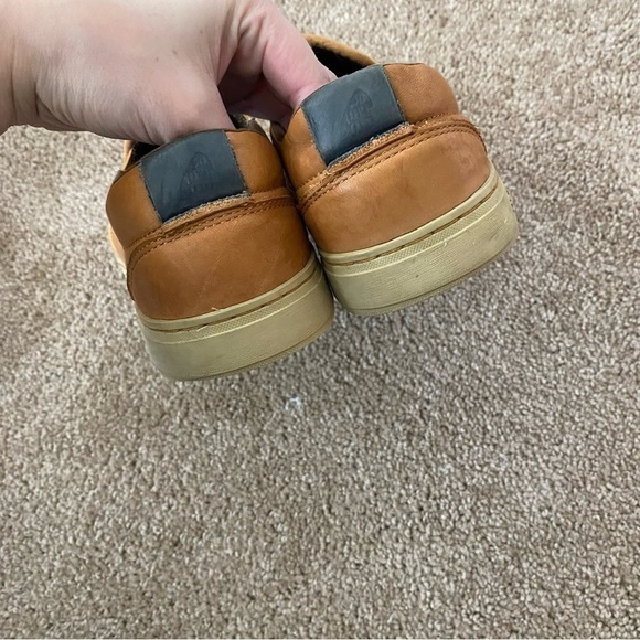 Satorisan | Brown Tan Perforated Leather Slip On Sneakers Size Eu 41 Men's 8 - Picture 5 of 9